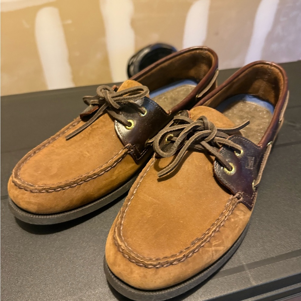 Men's Brown Leather Sperry Boat Shoes